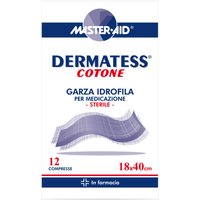 Garza idrofila dermatess cot 18x40 12 pezzi