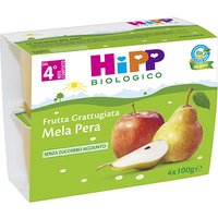 Hipp bio frutta grattuggiata mela pera 4x100 g
