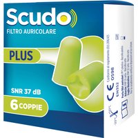Tappo auricolare earplug scudo plus 6 coppie articolo 7en003 12 pezzi