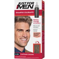Just for men shampoo colorante h25 castano chiaro attivatore chiaro 38,5 ml + base colore 27,5 ml
