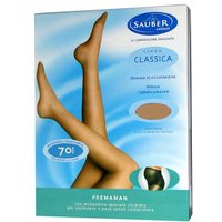 Sauber collant 70 denari premaman maglia microrete neutro beige 4 linea classica