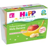 Hipp bio frutta grattuggiata mela banana 4x100 g
