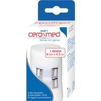 Benda elastica ceroxmed 8x450 cm con gancio 1 pezzo