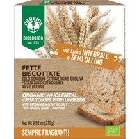 Fette biscottate integrali ai semi di lino senza zucchero 270 g
