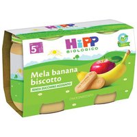 Hipp bio omogeneizzato mela banana biscotto 2x125 g