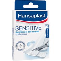 Hansaplast striscia sensitive pretagliata 1x6cm 10 pezzi