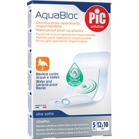 Cerotto pic aquabloc 10x12 sterile antibatterico 5 pezzi