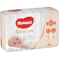 Pannolino huggies extra care bebe' base 1 28 pezzi