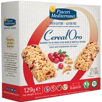 Piaceri mediterranei cerealoro barretta di riso con mais e mirtilli rossi 6 pezzi da 21,5 g