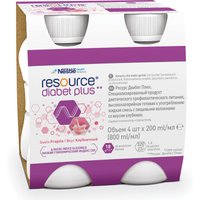 Resource diabet plus fragola 4 x 200 ml