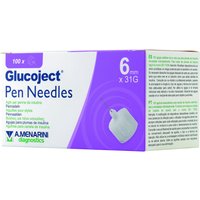 Ago per penna da insulina glucoject lunghezza 6 mm gauge 31 100 pezzi