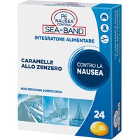 P6 nausea control sea band caramelle antinausea viaggio allo zenzero 24 pezzi