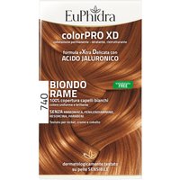 Euphidra colorpro xd 740 biondo rame gel colorante capelli in flacone + attivante + balsamo + guanti