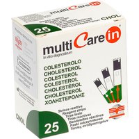 Test colesterolemia multicare in colesterolo in strisce con aspirazione capillare 25 pezzi