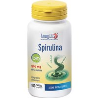 Longlife spirulina bio 500 mg 100 capsule vegetali