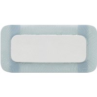 Medicazione biatain in schiuma di poliuretano con bordo adesivo in silicone 10x20 cm 5 pezzi