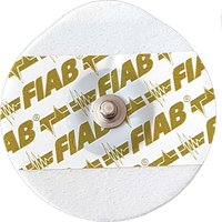 Elettrodo oe foam monouso ovale 48x50mm per adulti in gel solido con sensore ag/agcl con clip in acciaio inox fiab 50 pezzi