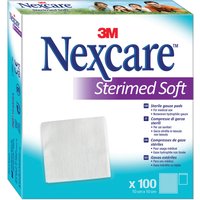Garza compressa sterimed soft in tessuto non tessuto sterile 10x10cm 100 pezzi multilingual