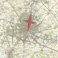 Coventry Old Map Square Coaster Set of 10