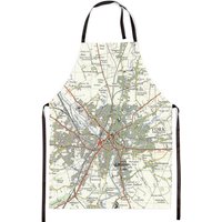 Customisable Map Cotton Apron