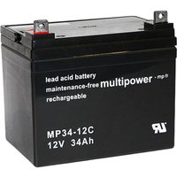 multipower MP34-12C 12V 34Ah Bleiakku Zyklentyp