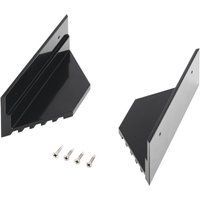 ECTIVE 2-teilig Alu-Haltespoiler für Solarmodule (schwarz)