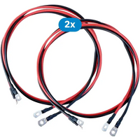 2 X ECTIVE H07V-K Batteriekabelsatz 10mm² rot/schwarz M8/M8 1 Meter