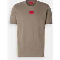 HUGO - Diragolino Cotton T-Shirt - Pastel Brown