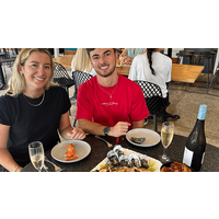 Seafood With Glass Of Wine For Two