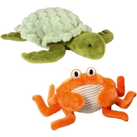 Gewichtstier-Set Schildkröte und Krabbe, Schildkröte und Krabbe