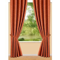Overgordijnenset met universele railband, Aarde, Maat 899 (Gordijnhouder, set van 2, 70 cm)