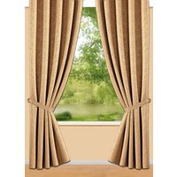 Overgordijnenset met universele railband, Goud, Maat 456 (245 x 135 cm)