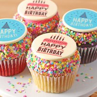 JUMBO Birthday Cupcakes