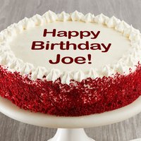Personalized Red Velvet Chocolate Cake