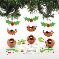 Christmas Pudding Bauble Kits (Pack of 6) Christmas Crafts