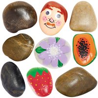 Painting Stones (Per pack) Approx 8-10 Stones Per Pack, Approx Size 7cm, Natural Craft Materials