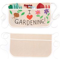 Fabric Waist Aprons (Pack of 3) Design Your Own, Colour Or Paint, Adjustable Straps