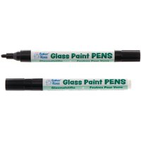 Glass Painting Outline Paint Pens (Pack of 2) | Decorate On Glass, Acrylics & More, Dishwasher Resistant
