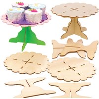 Wooden Cake Stand Kits (Pack of 3) Art Craft Kits