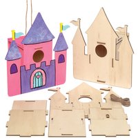 Castle Wooden Birdhouse Kits (Pack of 2) Nature Craft Kits