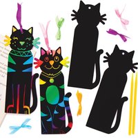 Click to view product details and reviews for Cat Scratch Art Bookmarks Pack Of 10 2 Assorted Designs 5 Ribbon Colours Scratch Tools Included Size 175cm. Click to view product details and reviews for Cat Scratch Art Bookmarks Pack Of 10 2 Assorted Designs 5 Ribbon Colours Scratch Tools Included Size 175cm.