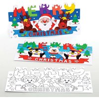 Christmas Colour-in Pop-up Cards (Pack of 10) Christmas Crafts