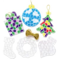 Christmas Crystal Mosaic Decorations (Pack of 10) Christmas Crafts