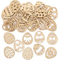 Easter Egg Mini Wooden Shapes Pack Of 72 Easter Craft Supplies 9 Assorted Designs Easter Egg Mini Wooden Shapes Pack Of 72 Easter Craft Supplies 9 Assorted Designs