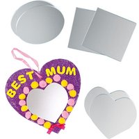 Click to view product details and reviews for Acrylic Mirrors Pack Of 12 Craft Embellishments Self Adhesive Mirrors Size Approx 8cm.
