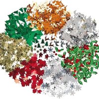 Christmas Sequins (56g pack) Christmas Craft Supplies, Assorted Colours & Designs