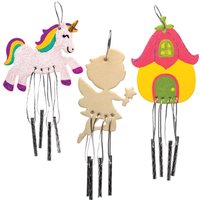 Fairy Wooden Wind Chimes (Pack of 4) Decoration Craft Kits