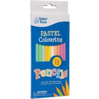 Pastel Colouring Pencils (Per 2 boxes) Drawing 12 assorted pastel colours per box