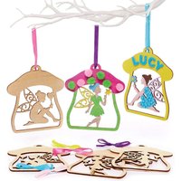 Click to view product details and reviews for Fairy Wooden Decorations Pack Of 10 5 Designs Ribbon Colours 11cm X 10cm Hanging Decoration Craft Kit. Click to view product details and reviews for Fairy Wooden Decorations Pack Of 10 5 Designs Ribbon Colours 11cm X 10cm Hanging Decoration Craft Kit.