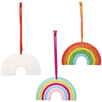 Click to view product details and reviews for Rainbow Ceramic Decorations Pack Of 5 1 Design Size 11cm X 65cm Paint Your Own Hanging Ribbon Included. Click to view product details and reviews for Rainbow Ceramic Decorations Pack Of 5 1 Design Size 11cm X 65cm Paint Your Own Hanging Ribbon Included.